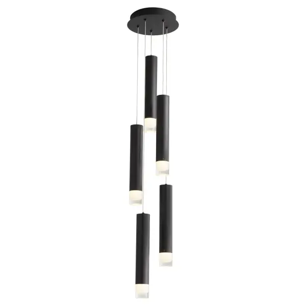 Alarum Five Light CCT Pendant in Black - Image 2