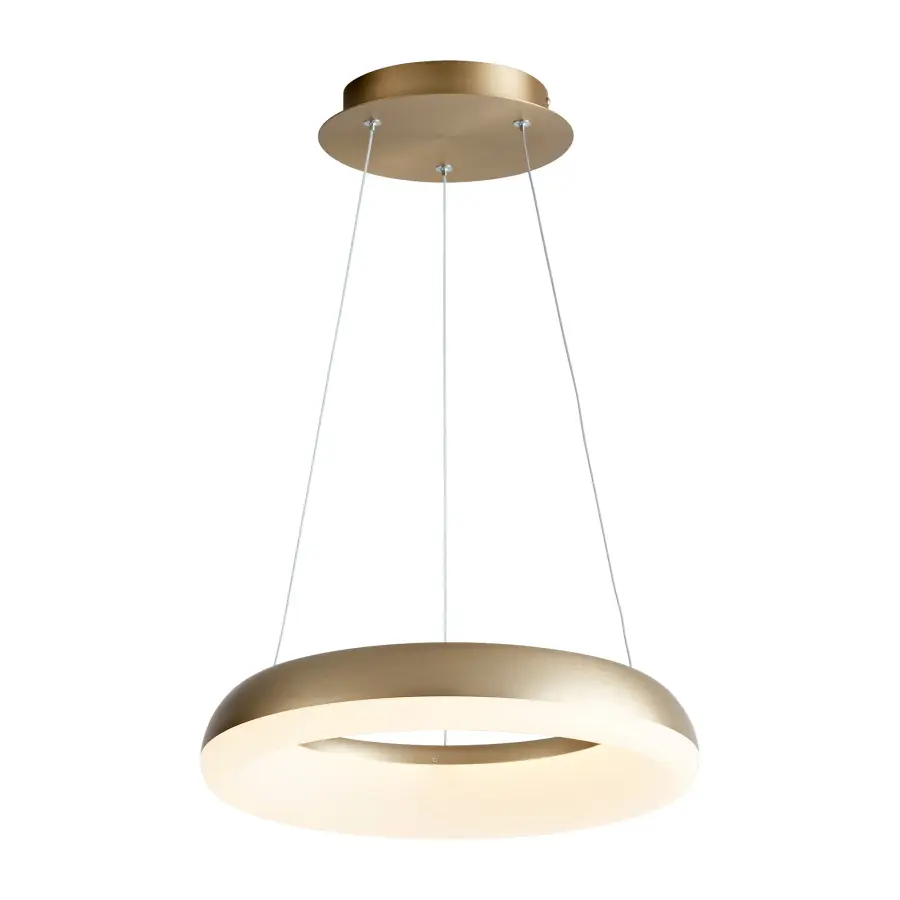Roswell 16" LED Pendant in Aged Brass - Image 2