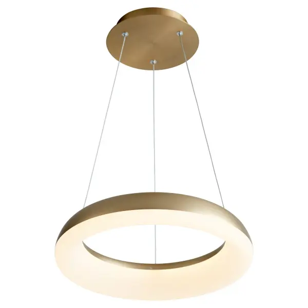 Roswell 16" LED Pendant in Aged Brass - Image 3