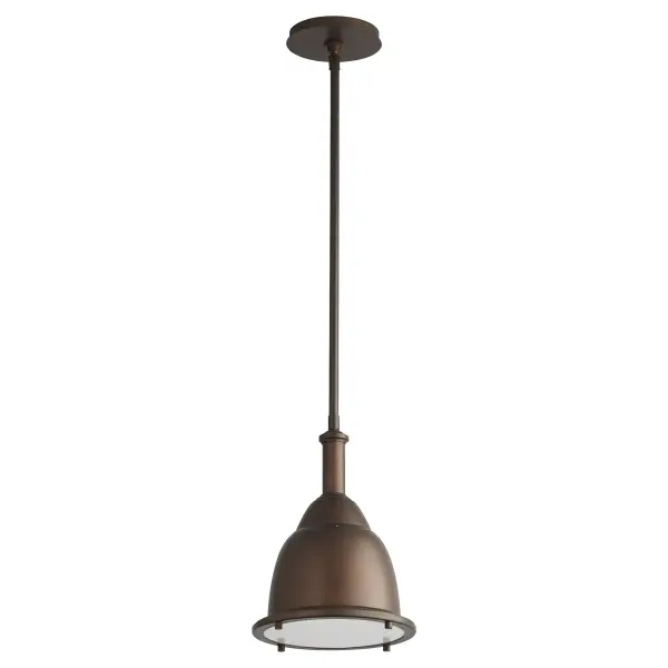 The Ruvo Pendant delivers timeless industrial charm with contemporary LED technology. Its polished nickel finish and white Tiffany glass diffuser create soft, ambient lighting perfect for task and accent applications.