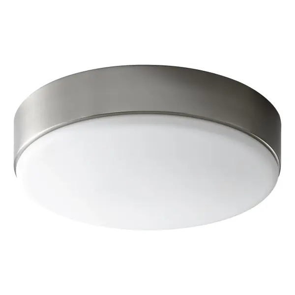 Journey 14" Opal Glass Flush Mount - Satin Nickel - Image 1