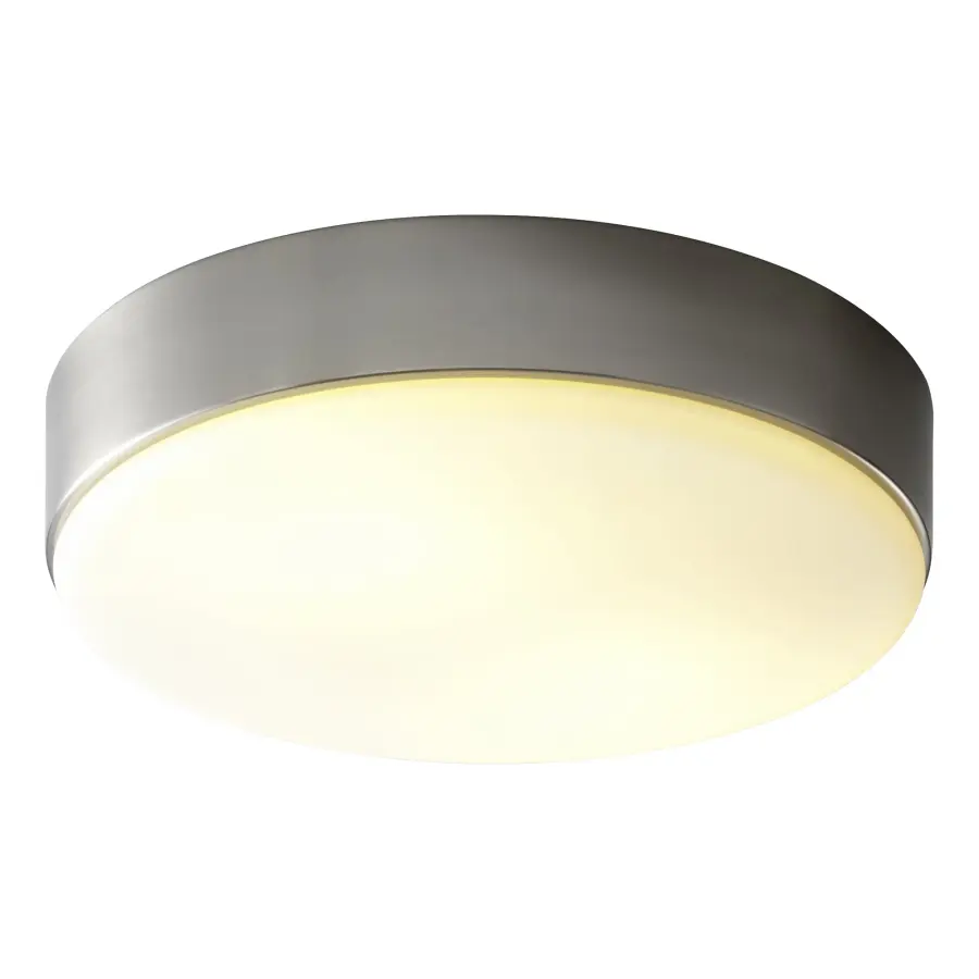 Journey 14" Opal Glass Flush Mount - Satin Nickel - Image 2