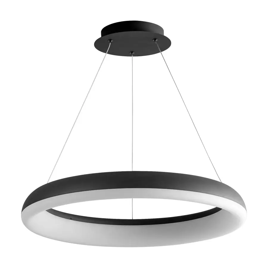 Roswell 24" LED Pendant in Black - Image 1