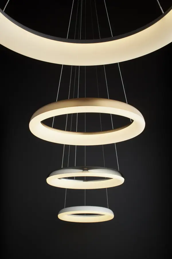 Roswell 24" LED Pendant in Black - Image 3