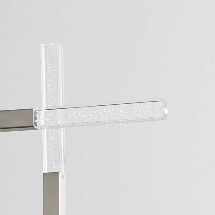 Sleek Contemporary Chandelier with Captivating Bubble Acrylic Design - Image 3