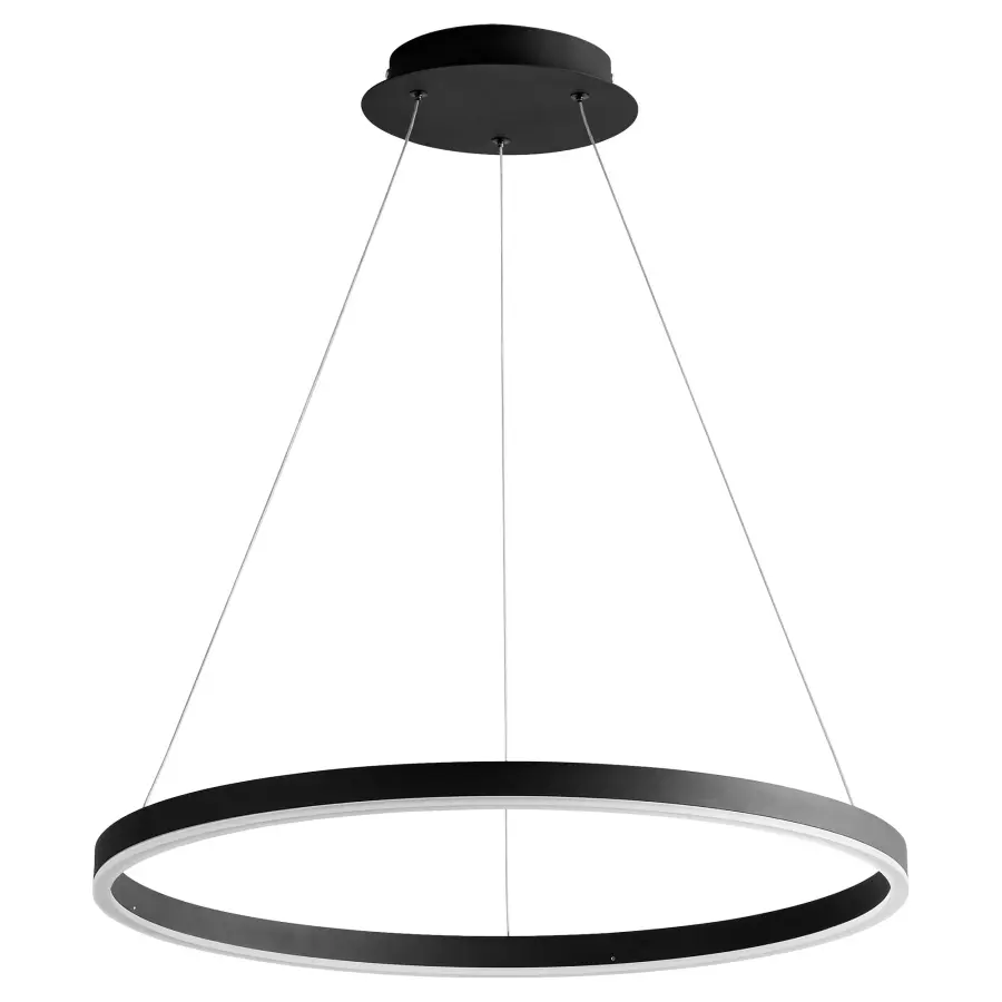 Circulo 24" Pendant Light in Black - Image 1