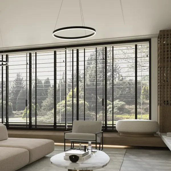 Circulo 24" Pendant Light in Black - Image 5