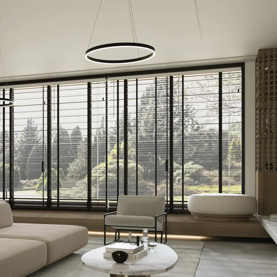 Circulo 24" Pendant Light in Black - Image 5