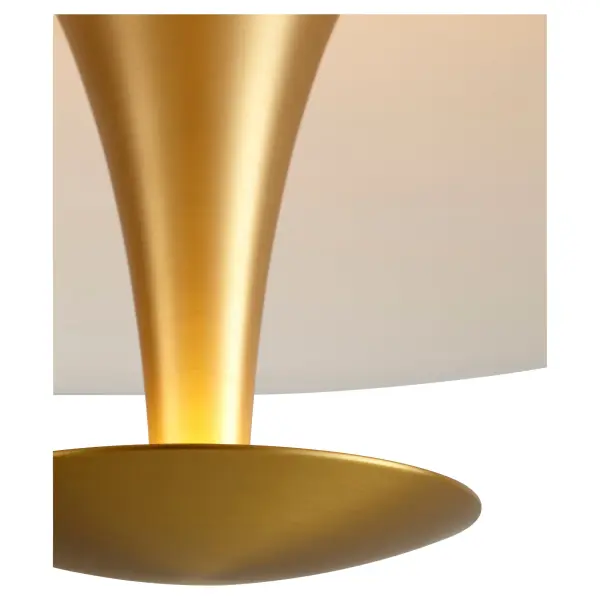 Spacely 26" Pendant Light in Black and Aged Brass - Image 3