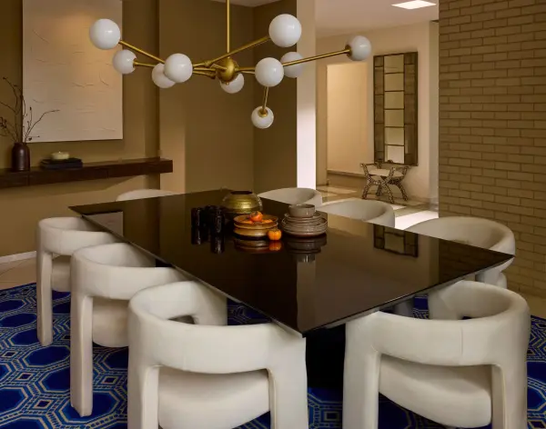 Orbe Ten Light Chandelier in Brushed Brass - Image 5