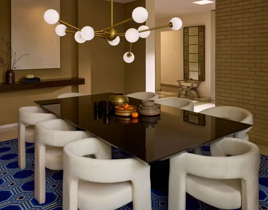 Orbe Ten Light Chandelier in Brushed Brass - Image 6
