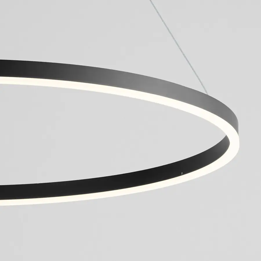 Circulo 32" Pendant Light in Black - Image 3
