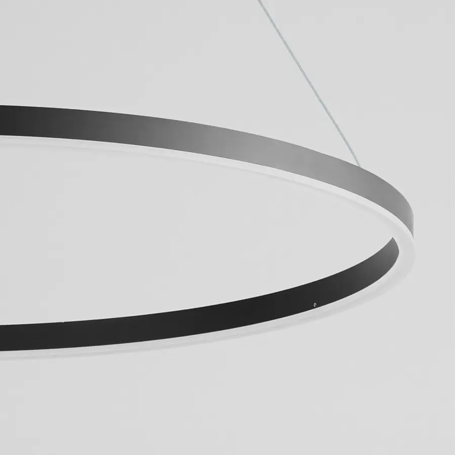 Circulo 32" Pendant Light in Black - Image 4