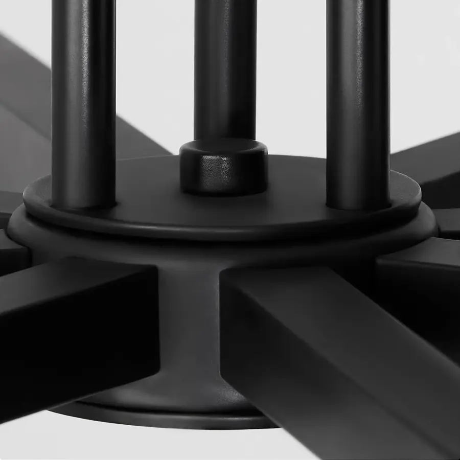 Gamma 8-Light LED Chandelier in Black - Image 5
