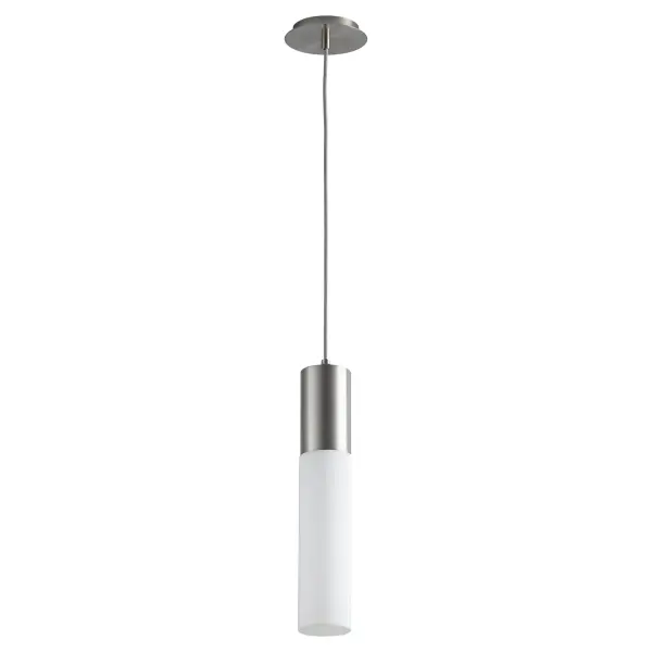 Magnum Acrylic LED Pendant in Satin Nickel - Image 1