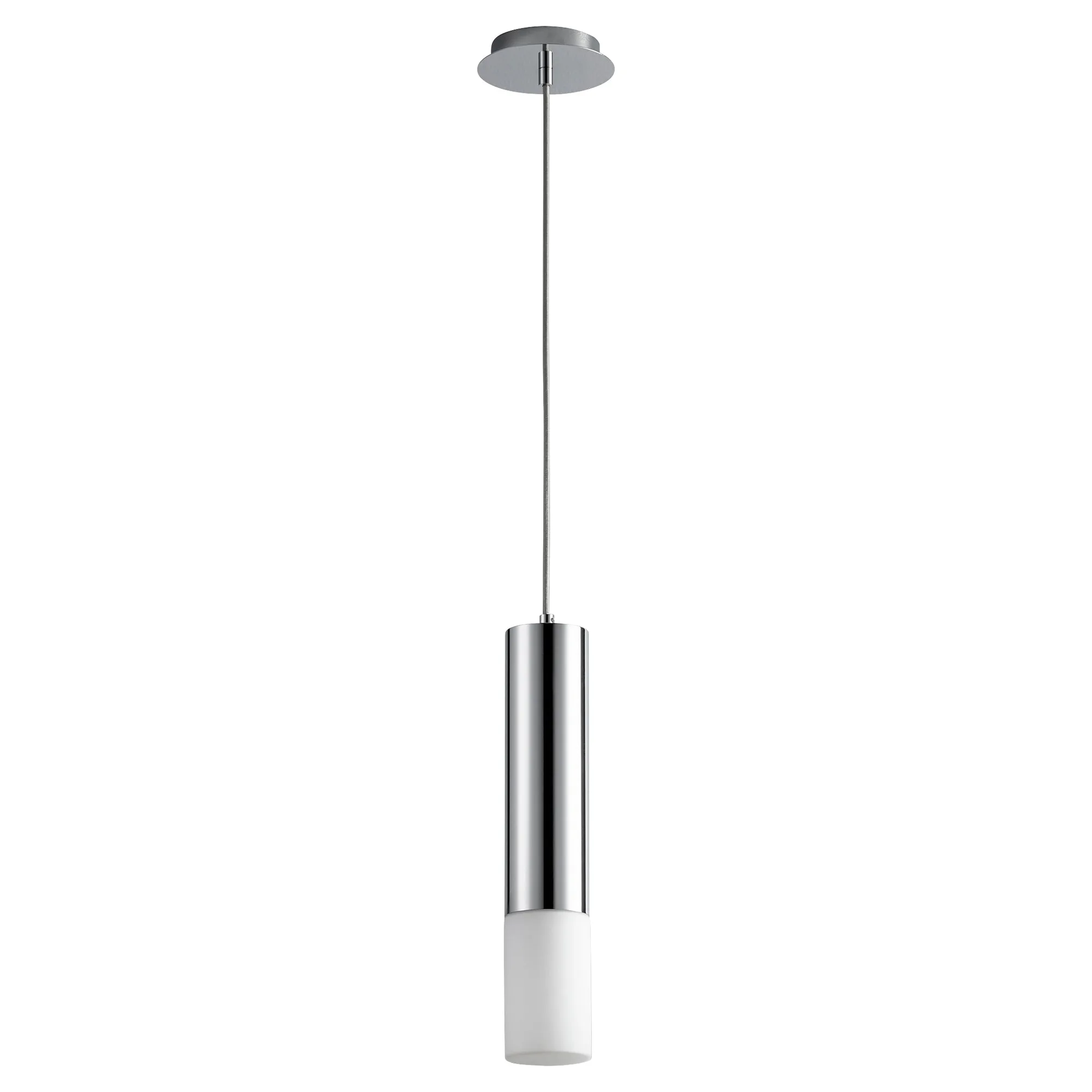OPUS Glass Pendant - Polished Chrome