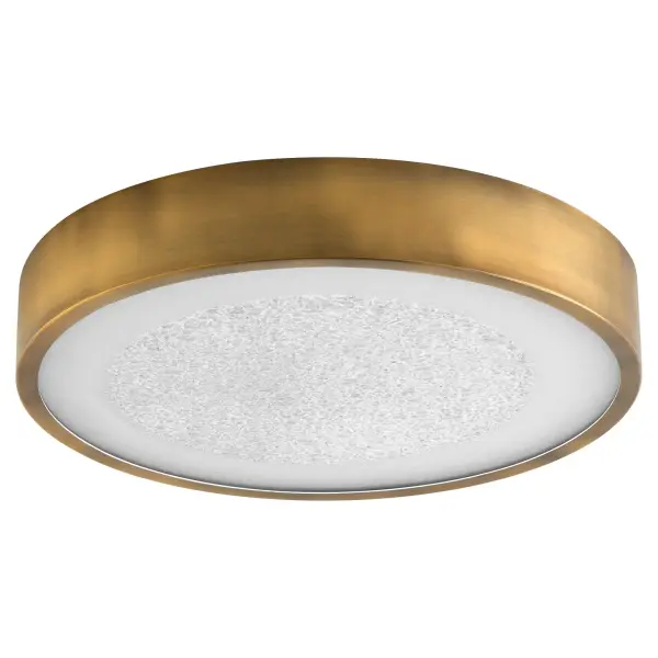 The Floe combines modern LED technology with sophisticated design. Its pebbled glass lens creates beautiful light diffusion while the brushed brass frame adds warmth. The 5CCT feature allows customization from warm to cool white.