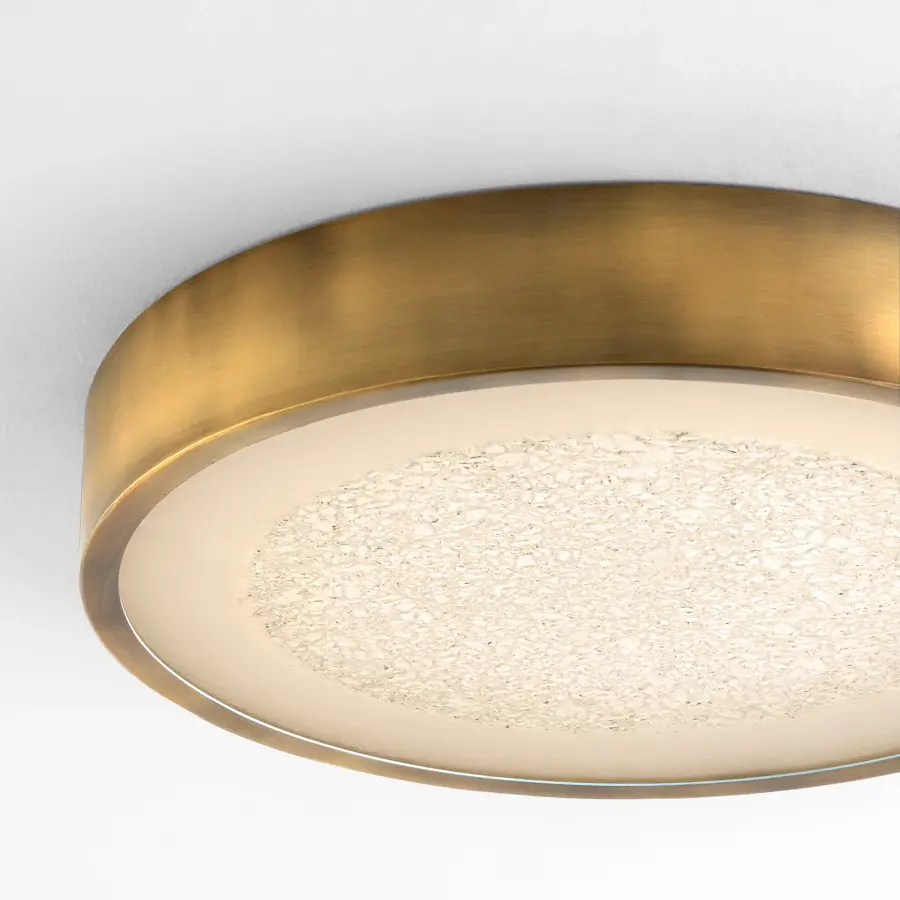 Floe 18" LED Ceiling Mount in Brushed Brass - Image 3
