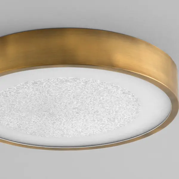 Floe 18" LED Ceiling Mount in Brushed Brass - Image 4