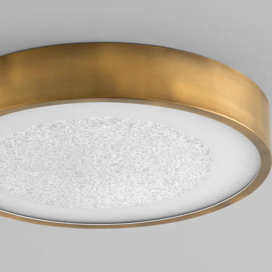 Floe 18" LED Ceiling Mount in Brushed Brass - Image 4