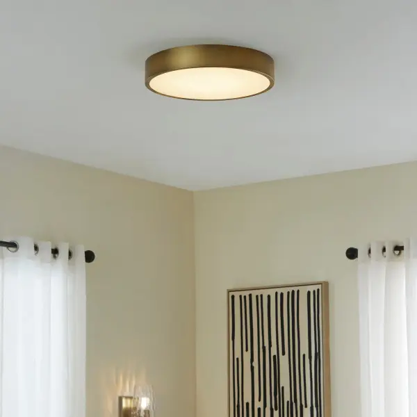 Floe 18" LED Ceiling Mount in Brushed Brass - Image 5