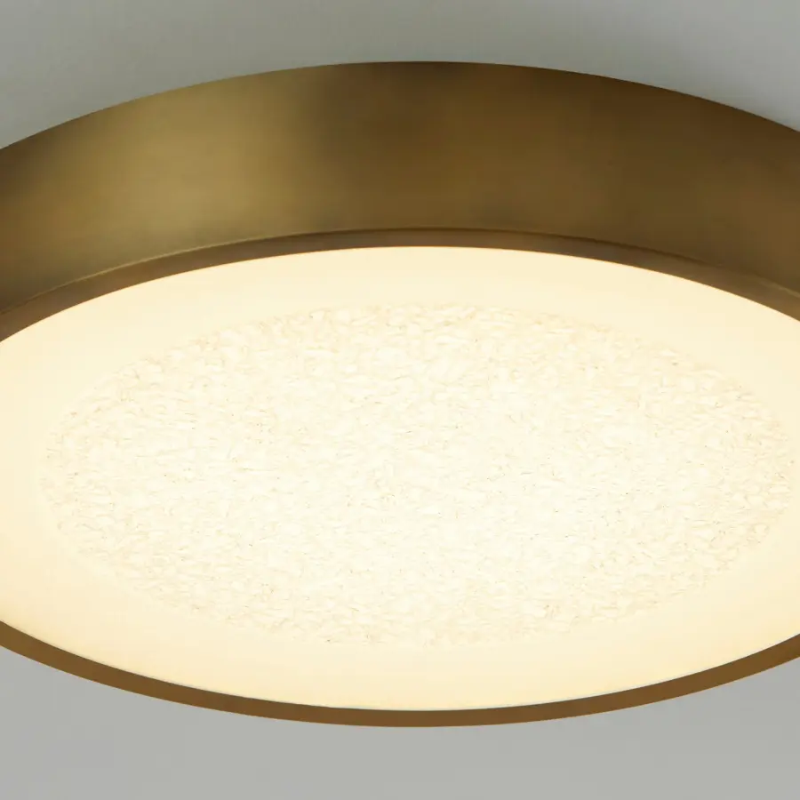 Floe 18" LED Ceiling Mount in Brushed Brass - Image 6