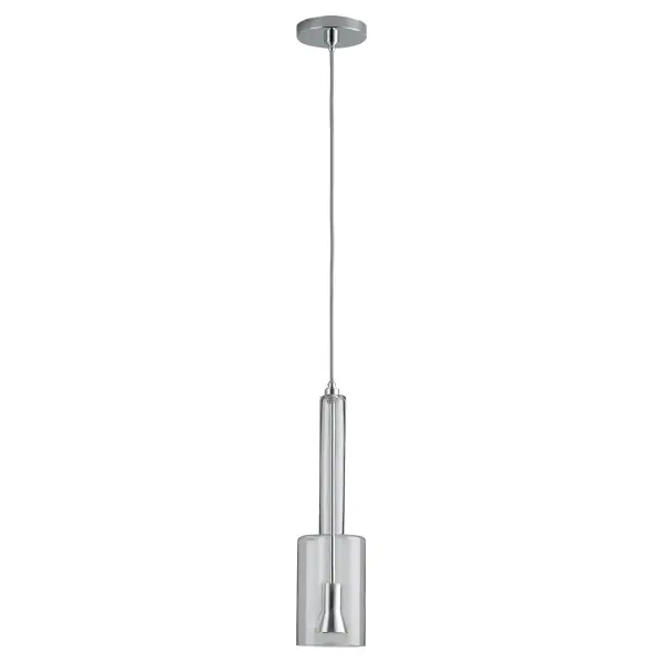 Spindle Clear Glass Pendant in Polished Chrome - Image 1