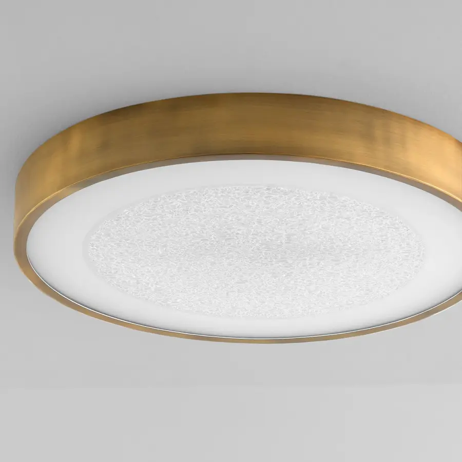 Floe 24" LED Ceiling Mount in Brushed Brass - Image 3