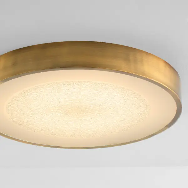 Floe 24" LED Ceiling Mount in Brushed Brass - Image 4
