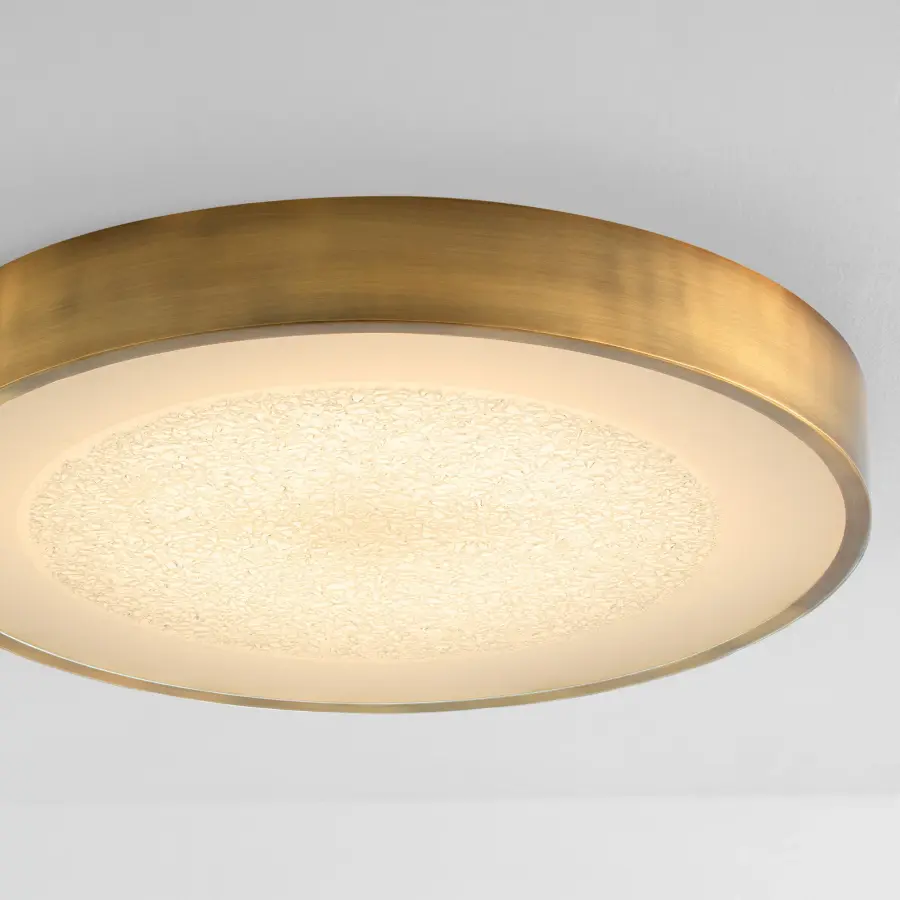 Floe 24" LED Ceiling Mount in Brushed Brass - Image 4