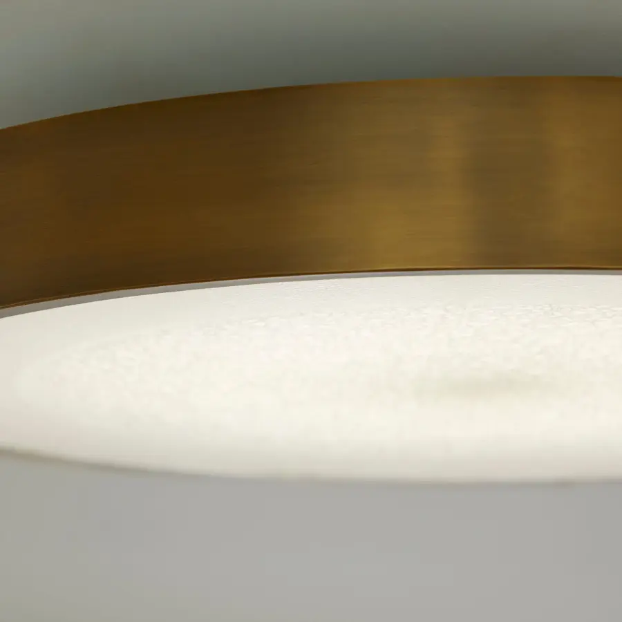 Floe 24" LED Ceiling Mount in Brushed Brass - Image 6