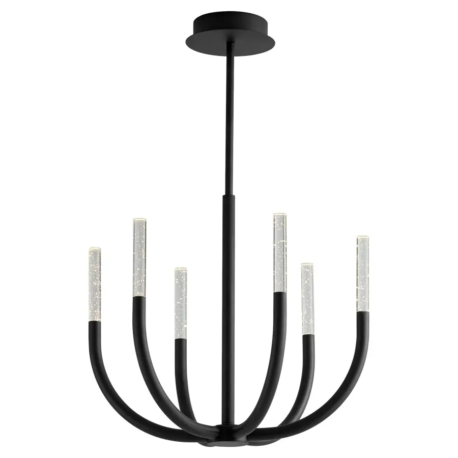 Presto! Six Light Chandelier in Black - Image 1