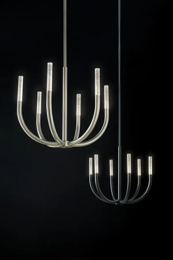 Presto! Six Light Chandelier in Black - Image 3