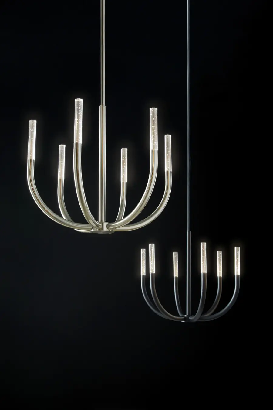 Presto! Six Light Chandelier in Black - Image 3