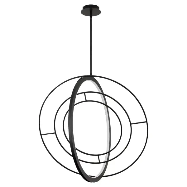 The Galilei pendant transforms the ancient armillary sphere into a striking modern fixture. Its movable rings and integrated LED diffuser create dramatic visual interest while providing functional illumination.