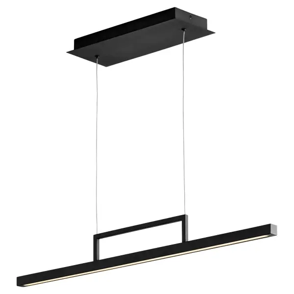The Stylus 34" pendant delivers minimalist sophistication with its ultra-slim profile and integrated dimmable LED. Perfect for modern dining rooms, kitchen islands, or professional office spaces requiring clean, even illumination. - alternate view