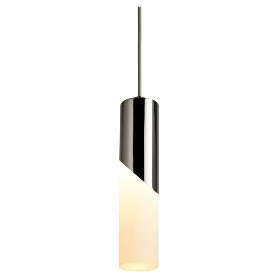 Ellipse 13" Glass Pendant - Polished Nickel - Image 2