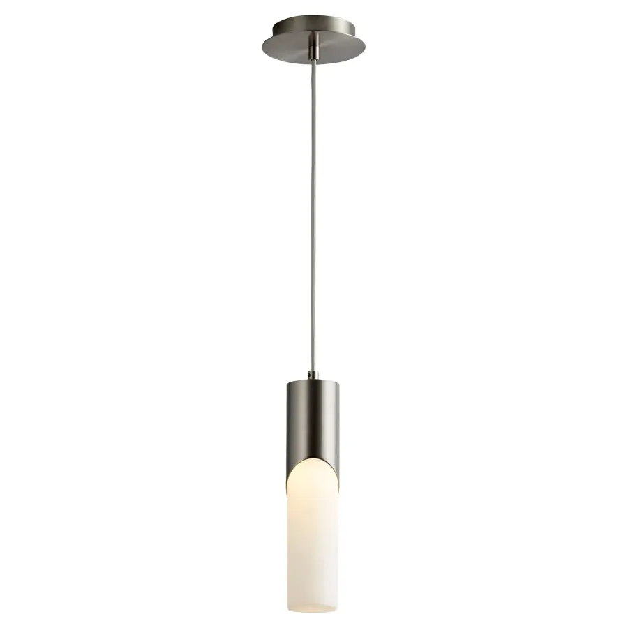 Ellipse 13" Glass Pendant - Satin Nickel - Image 2