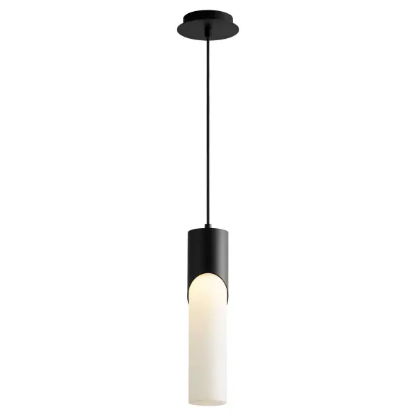 Ellipse 17" Glass Pendant - Black - Image 2