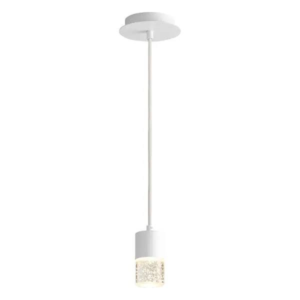 The Spirit 5" Pendant combines contemporary design with practical functionality. Its clear bubble glass diffuser creates captivating depth and dimension while the warm 3000K LED provides efficient, welcoming illumination.
