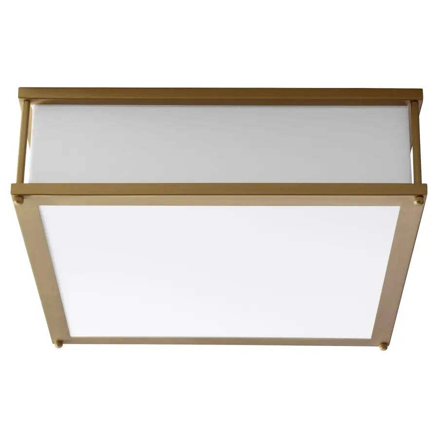 Modulo 16" LED Ceiling Mount in Aged Brass - Image 1