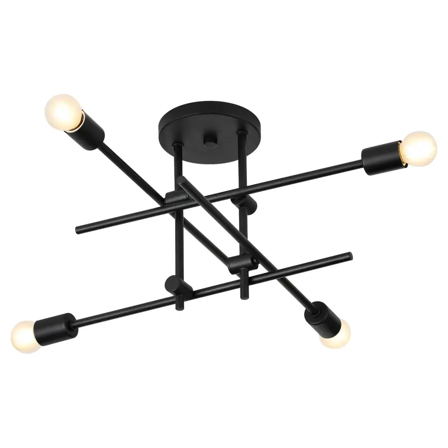 Modern Architectural Semi-Flush with Minimalist Square Design - Image 2