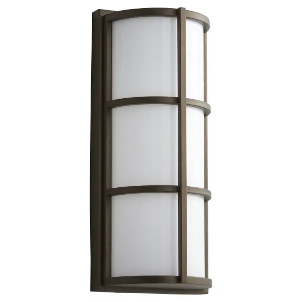 Leda Small Outdoor Wall Sconce in Oiled Bronze - Image 1