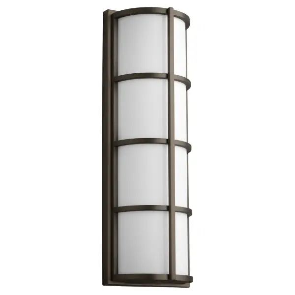 Leda Large Outdoor Wall Sconce in Oiled Bronze - Image 1