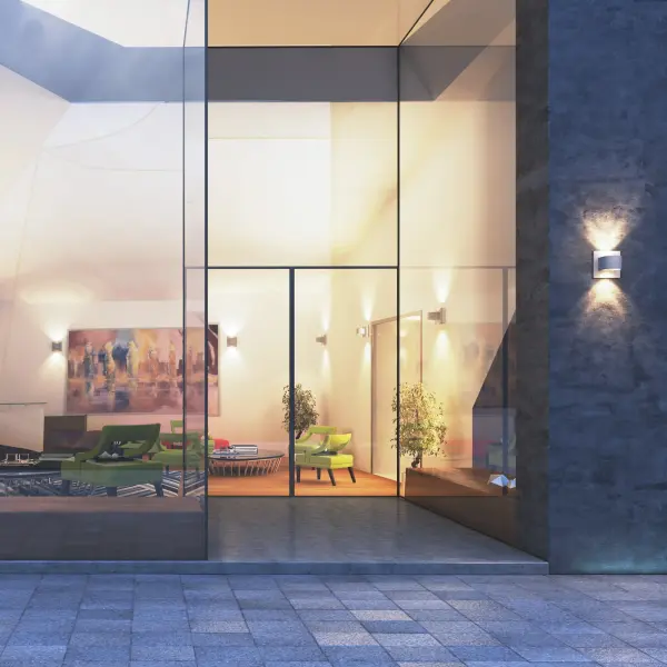 Striking Geometric Design with Dual-Direction Lighting for Indoor/Outdoor Use - Image 6