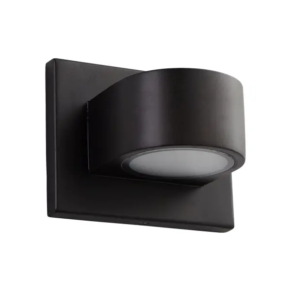 The Eris Large wall sconce delivers dramatic triangular illumination through its frosted glass diffuser, casting light both upward and downward. Its contemporary geometric design and versatile indoor-outdoor rating make it ideal for modern spaces.