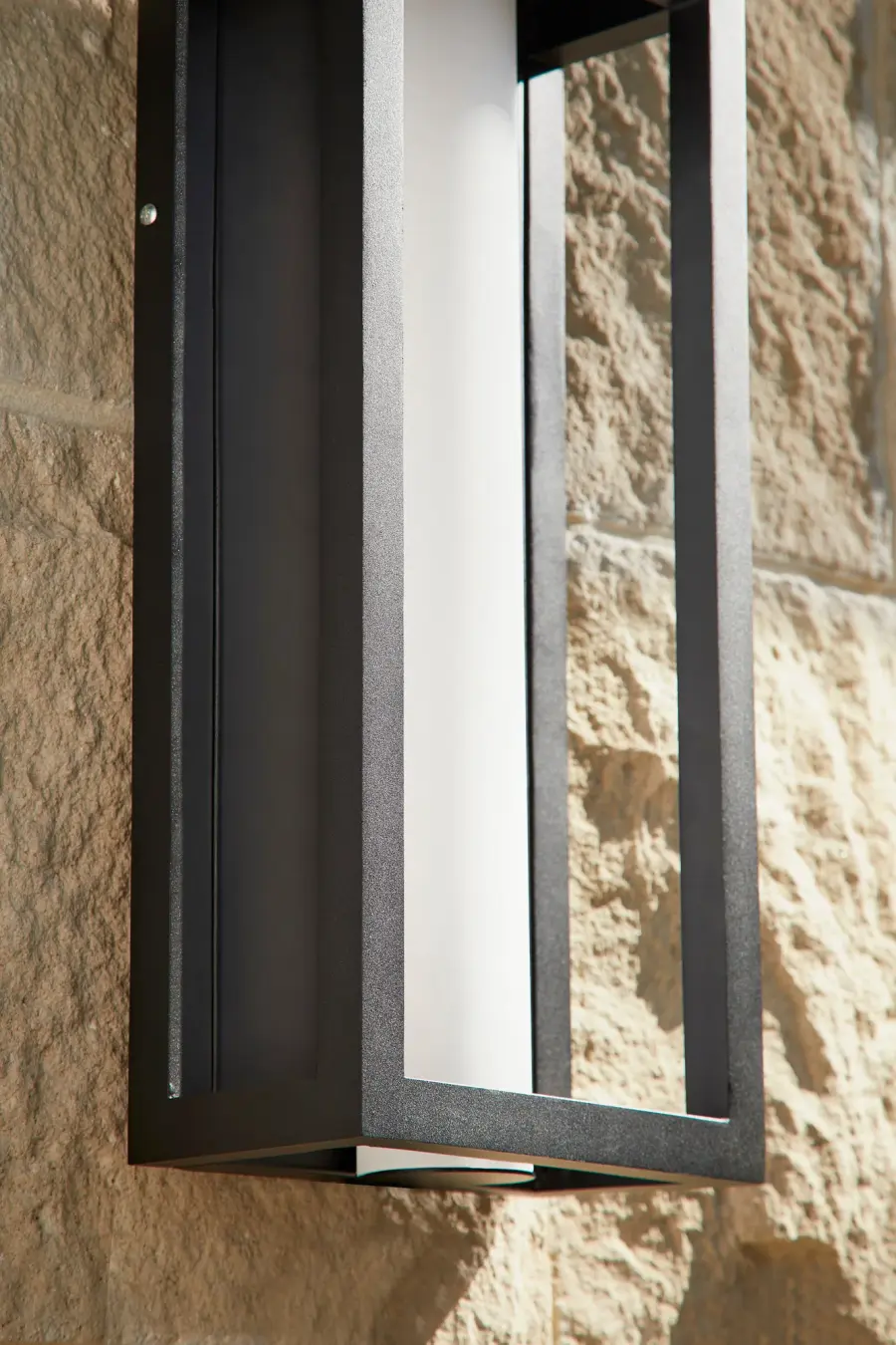 Aperto Large Outdoor Lantern in Black - Image 3