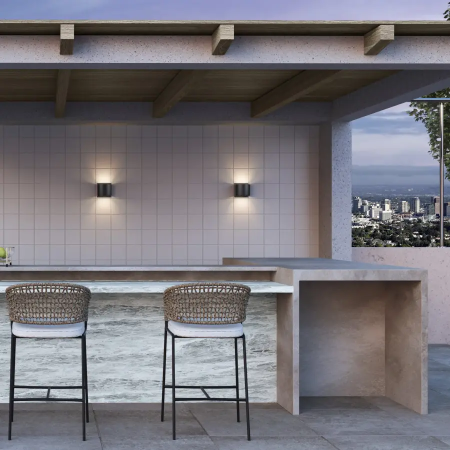 Modern Bi-Directional LED Outdoor Sconce with Adjustable Beam Control - Image 3