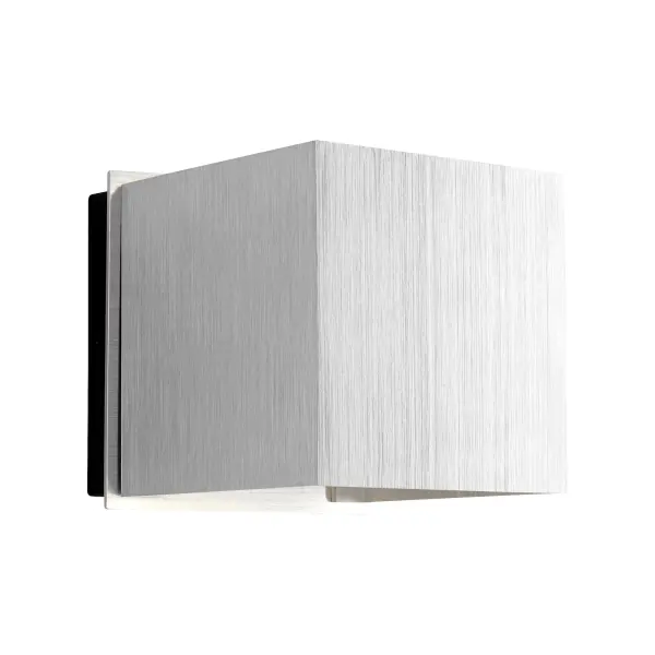 KUBO LED Outdoor Wall Light - Brushed Aluminum - Image 2