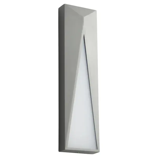 The ELIF Small Wall Sconce combines modern design with functional outdoor lighting. Its polycarbonate diffuser creates striking light play while the 2700K warm temperature adds inviting ambiance to exterior spaces.